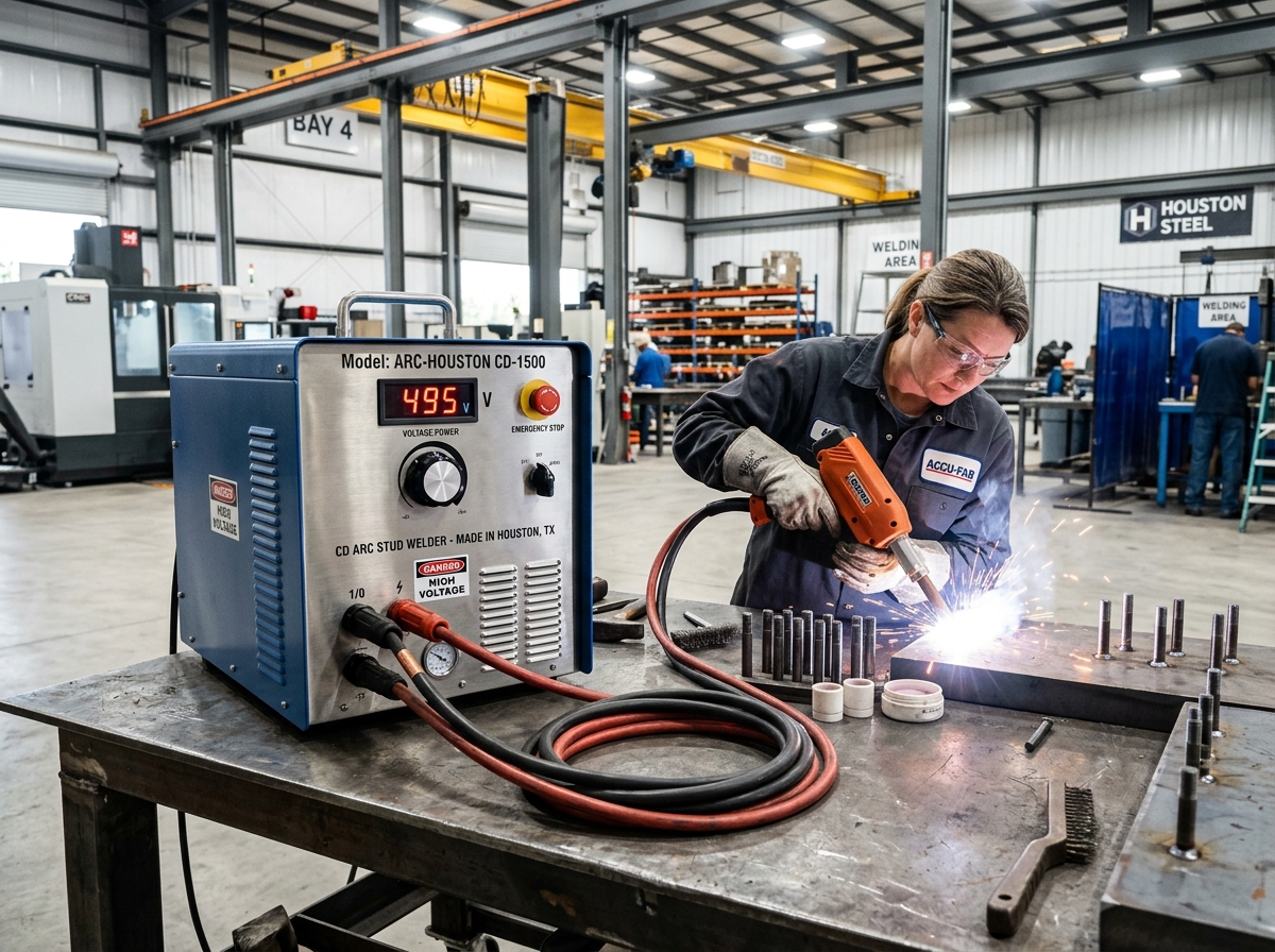 Stud Welding Machine Distributor equipment in Houston TX workshop